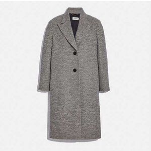 COACH Long Herringbone Coat